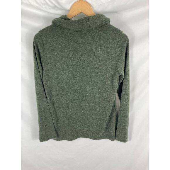 1 State Cowl Neck Layered Bottom Sweater Green Size Small - Picture 4 of 6